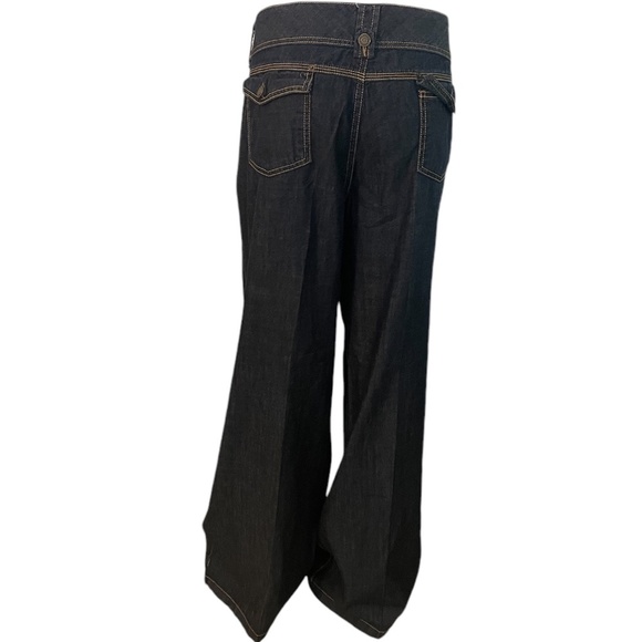 MICHAEL Michael Kors Plus Size Wide-Leg Women'sPants, Blue Denim,‎ Size 16 - Picture 2 of 7